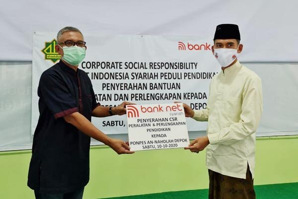 Bank Net Syariah Salurkan CSR ke Pesantren